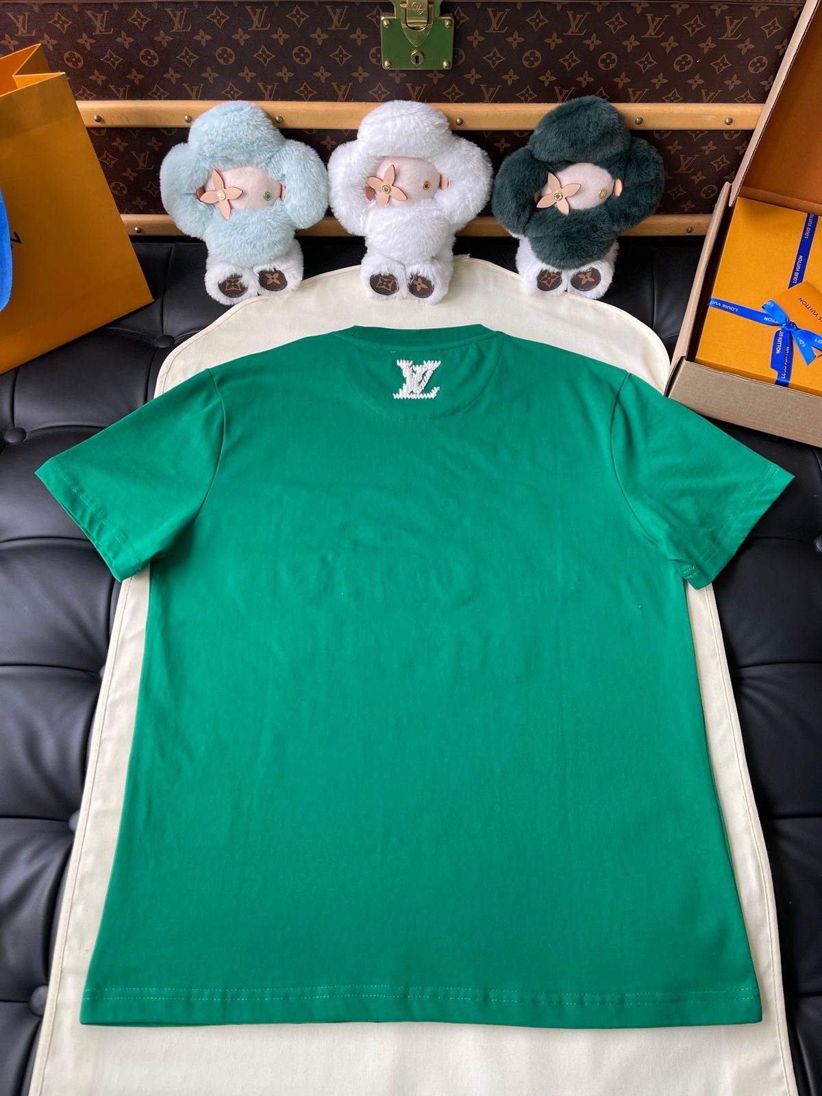 Louis Vuitton Green Crewneck T-Shirt