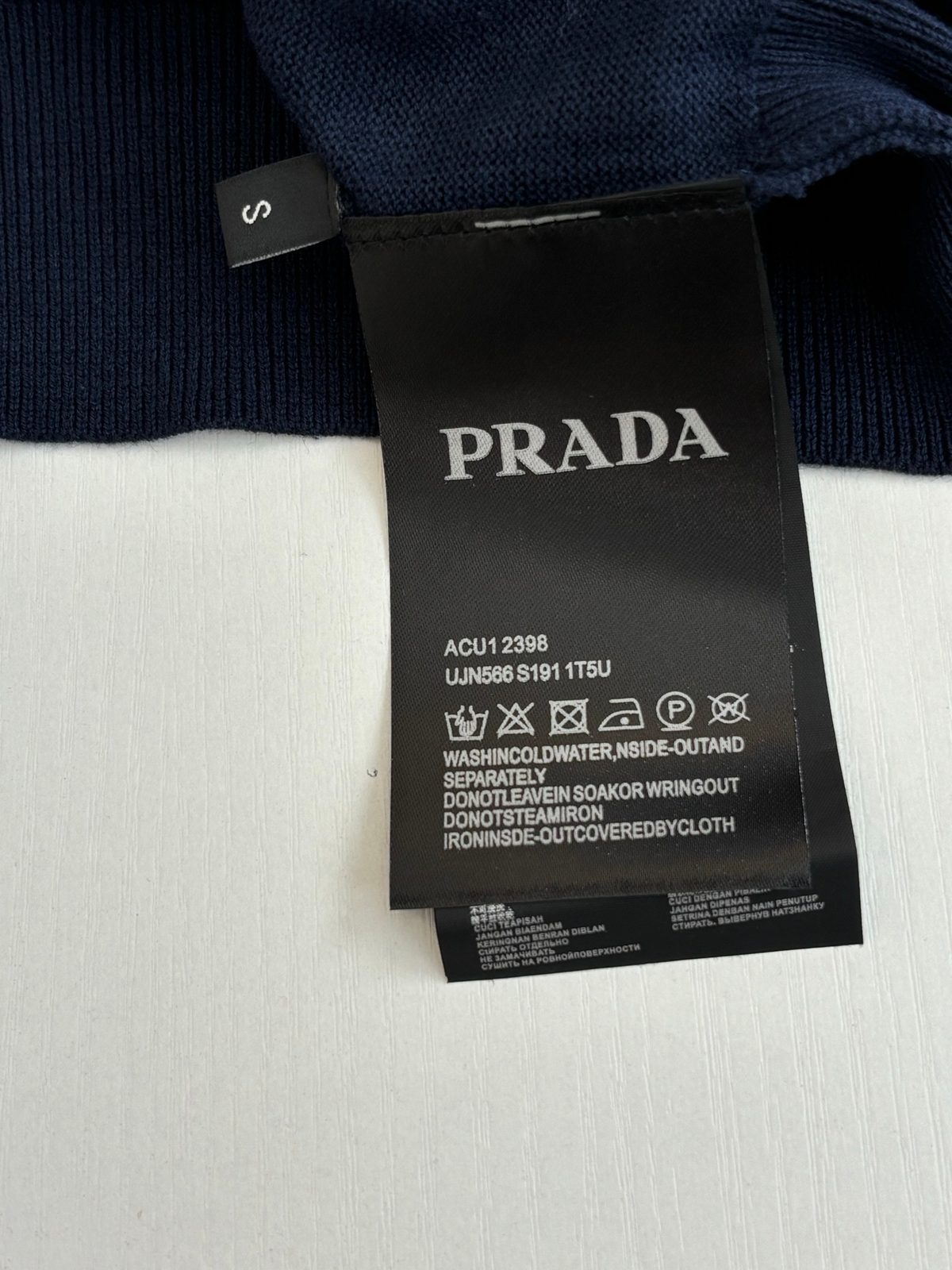 Prada Men's V-Neck Short Sleeve T-Shirt