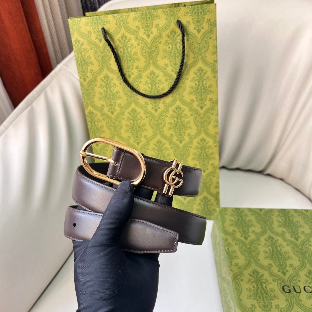 Gucci GG Marmont Leather Belt