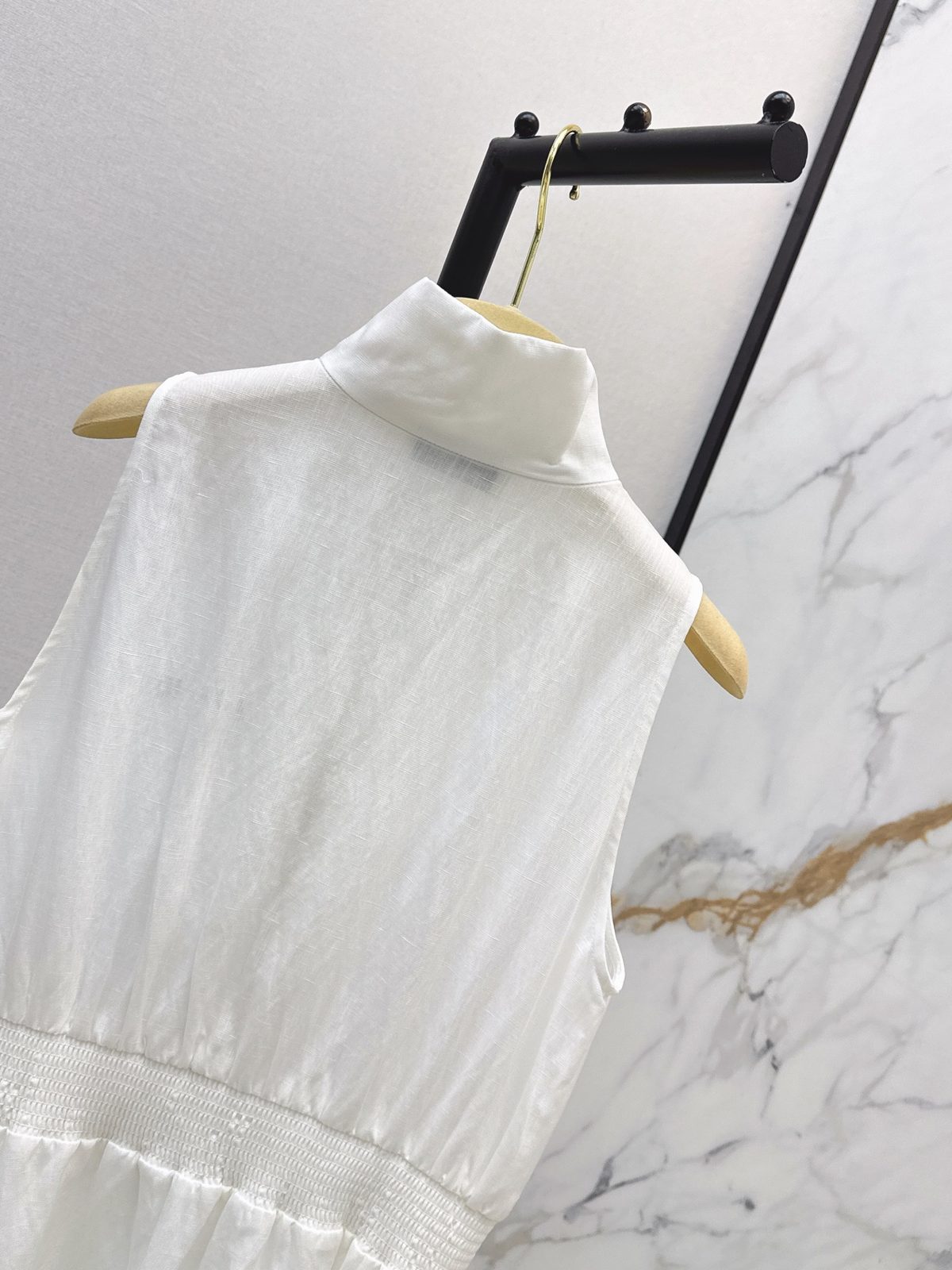 Miu Miu Sleeveless Zip-Front Cotton Dress