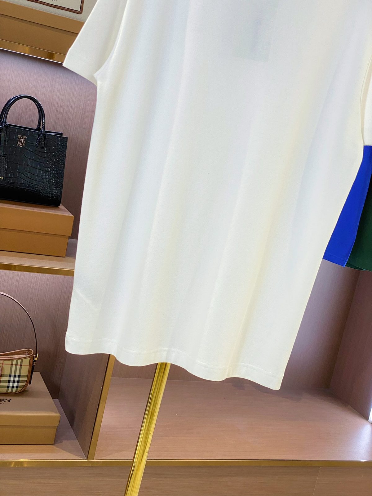 Burberry Oversized Cream Cotton T-Shirt