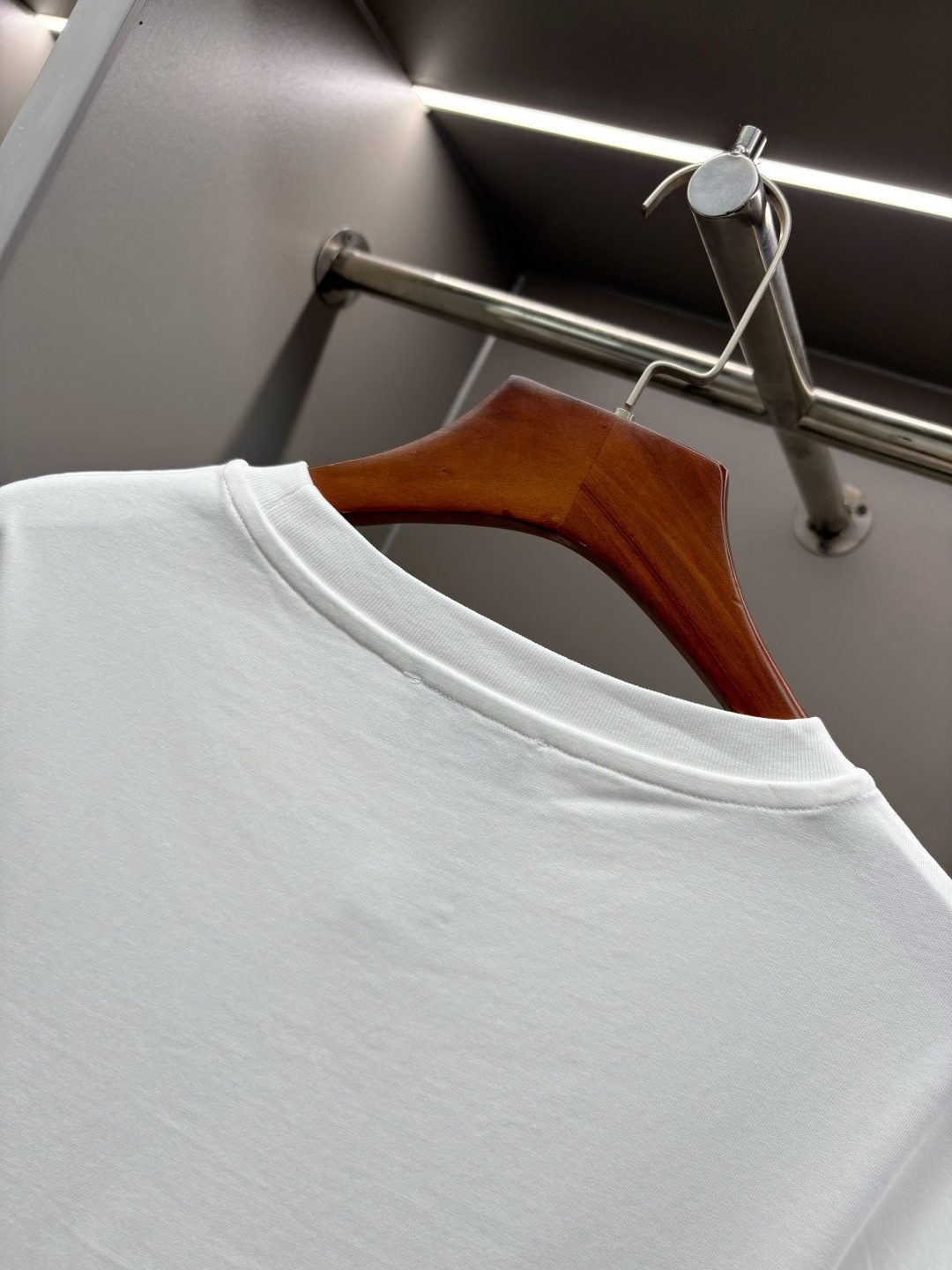 Burberry Embroidered Logo Crewneck T-Shirt
