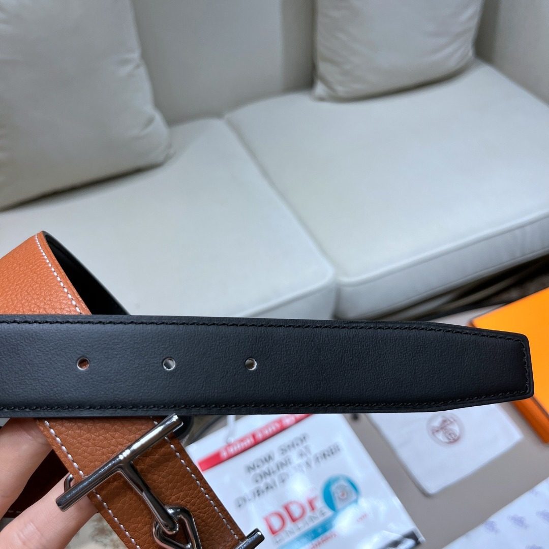 Hermès Reversible Leather Belt