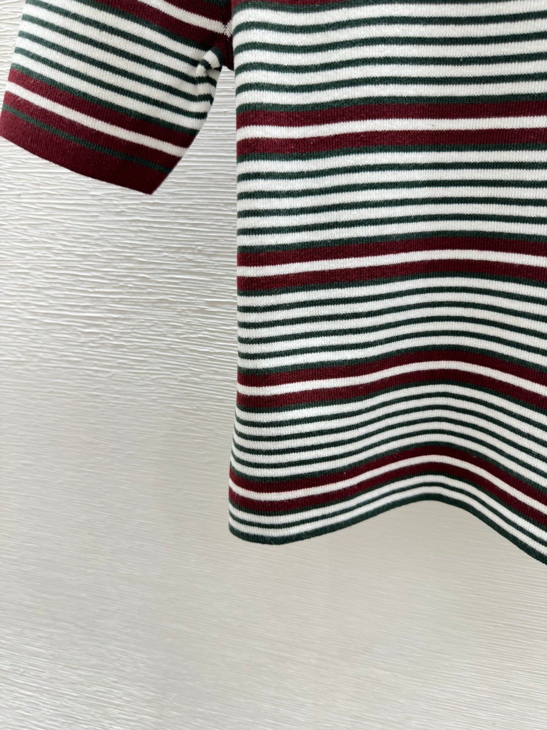 Striped Short Sleeve Crewneck T-Shirt