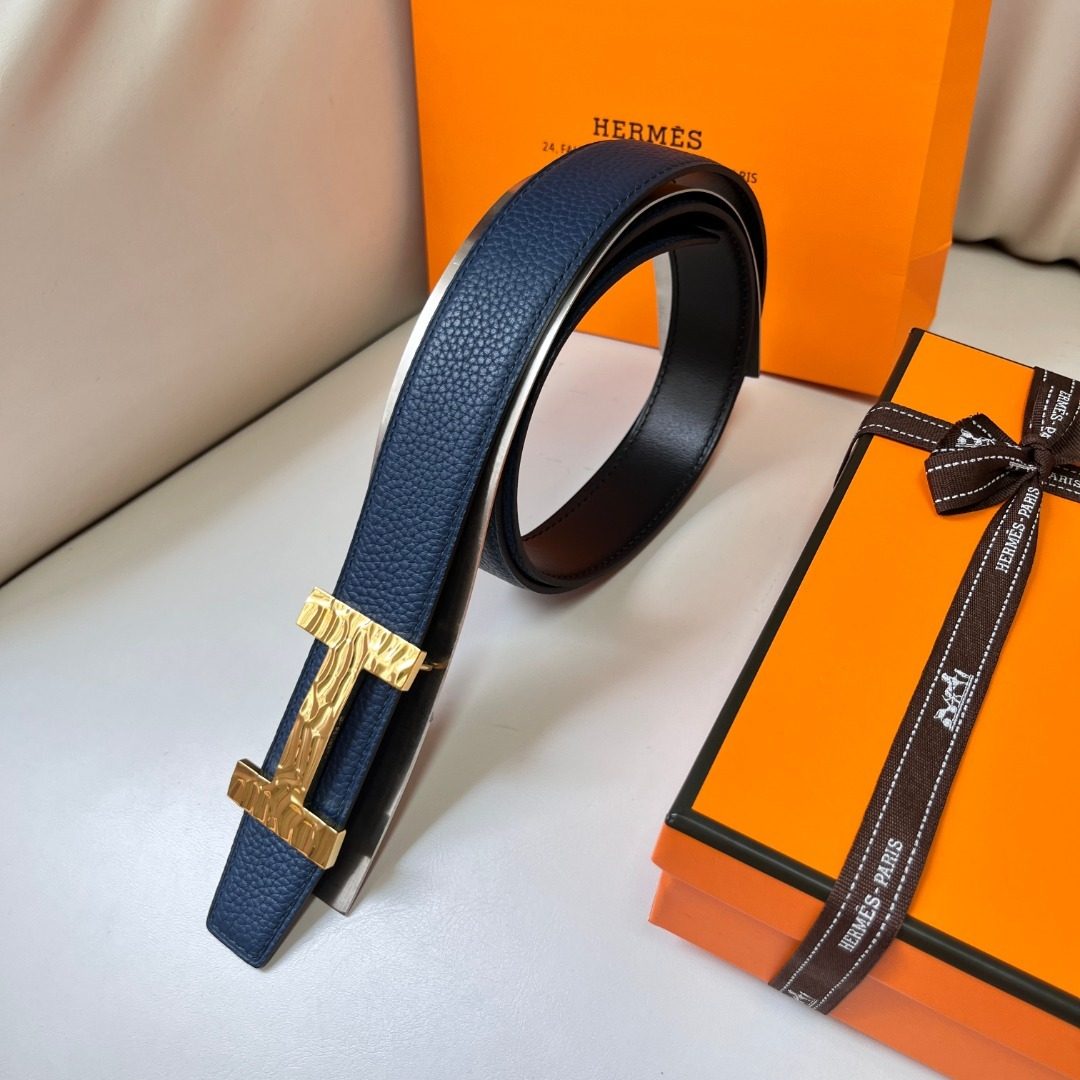 Hermès Constance Leather Belt Gold Buckle