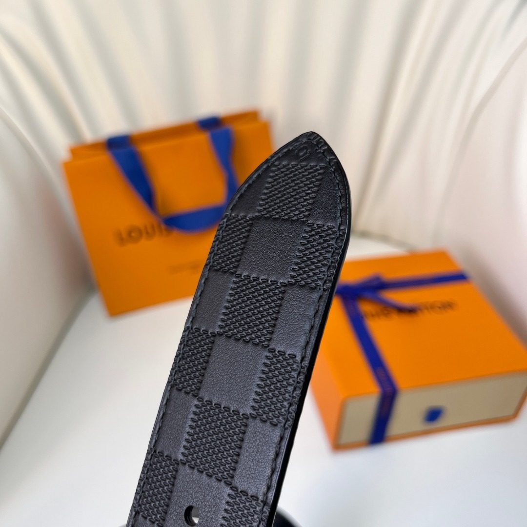 Louis Vuitton Damier Graphite Leather Belt