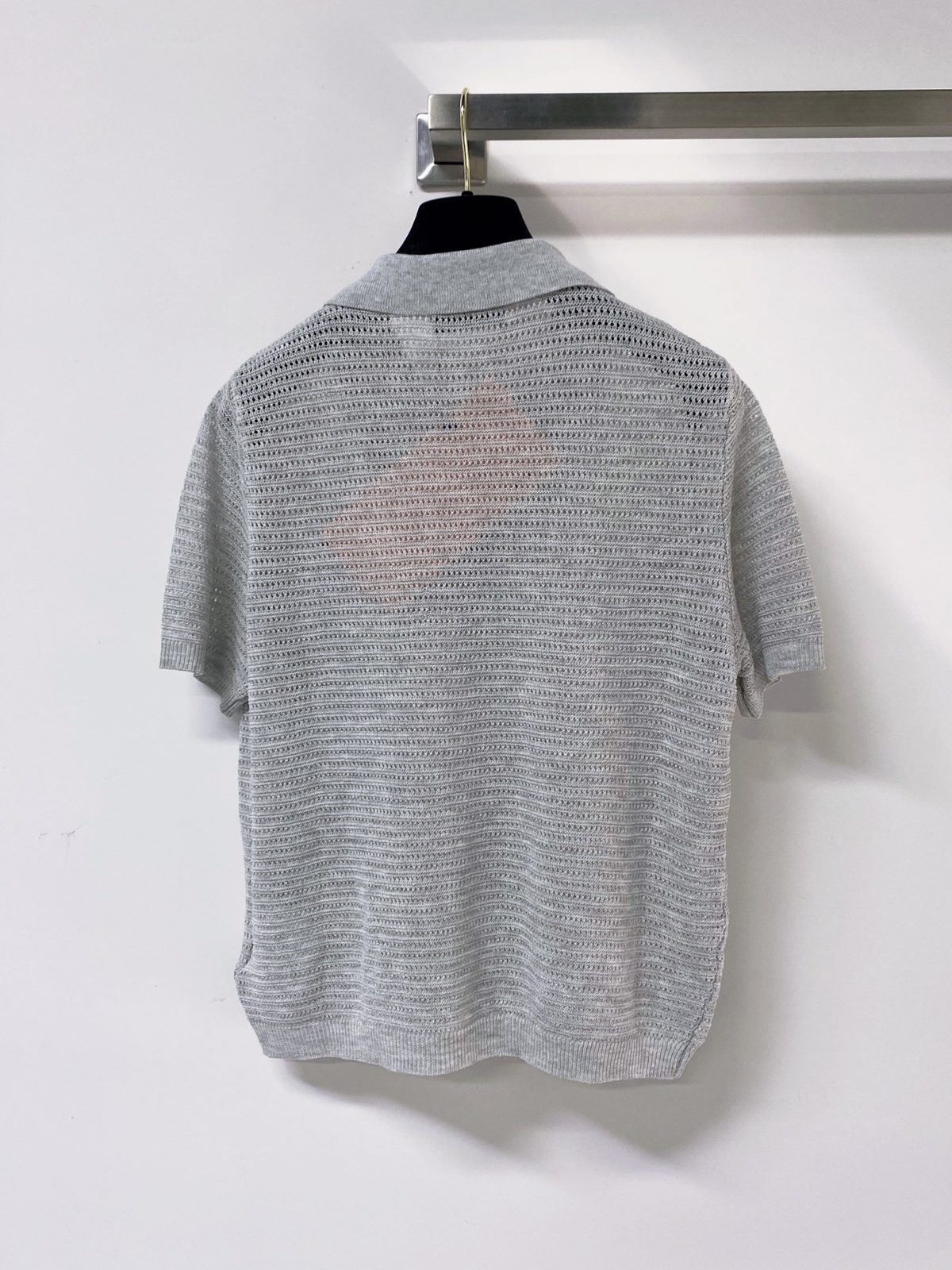Miu Miu Textured Knit Short-Sleeve Sweater
