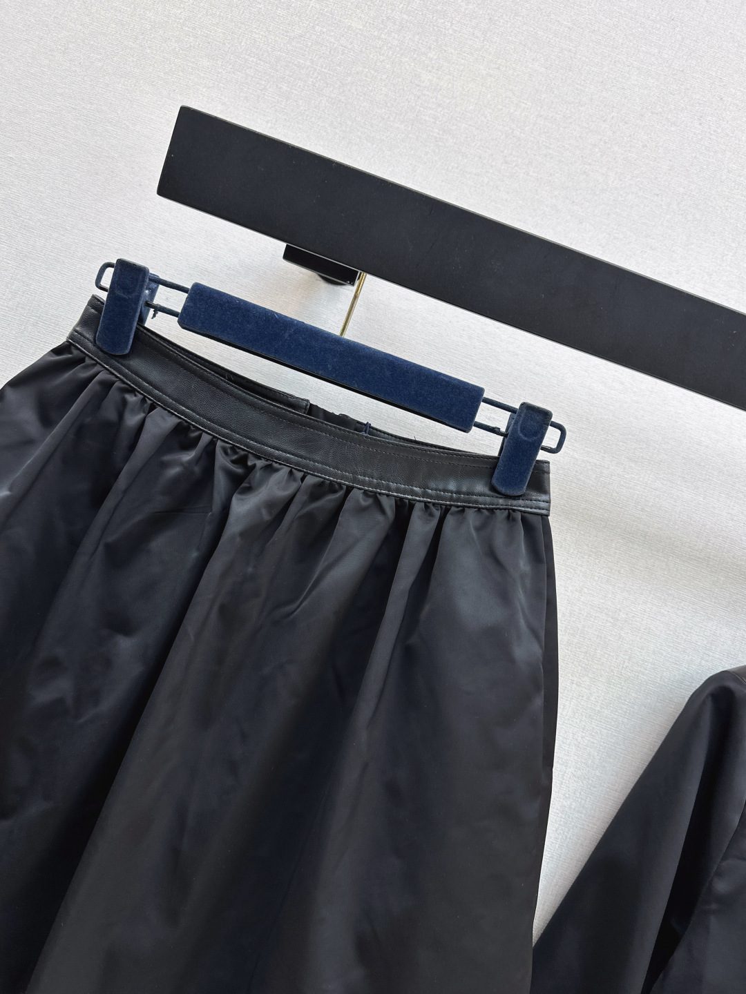 Louis Vuitton Black Nylon Mini Skirt