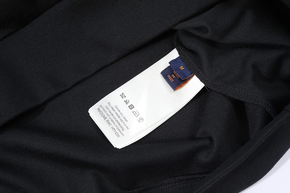 Louis Vuitton Black Crewneck Short Sleeve T-Shirt