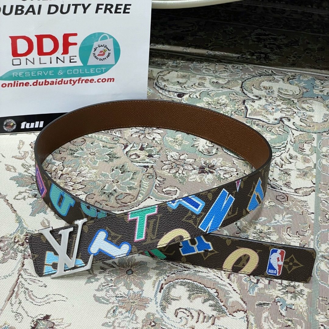 Louis Vuitton NBA Monogram Leather Belt