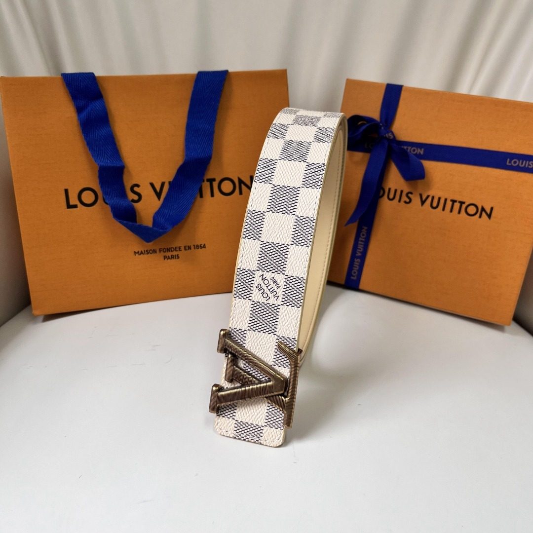 Louis Vuitton Damier Azur Canvas Belt