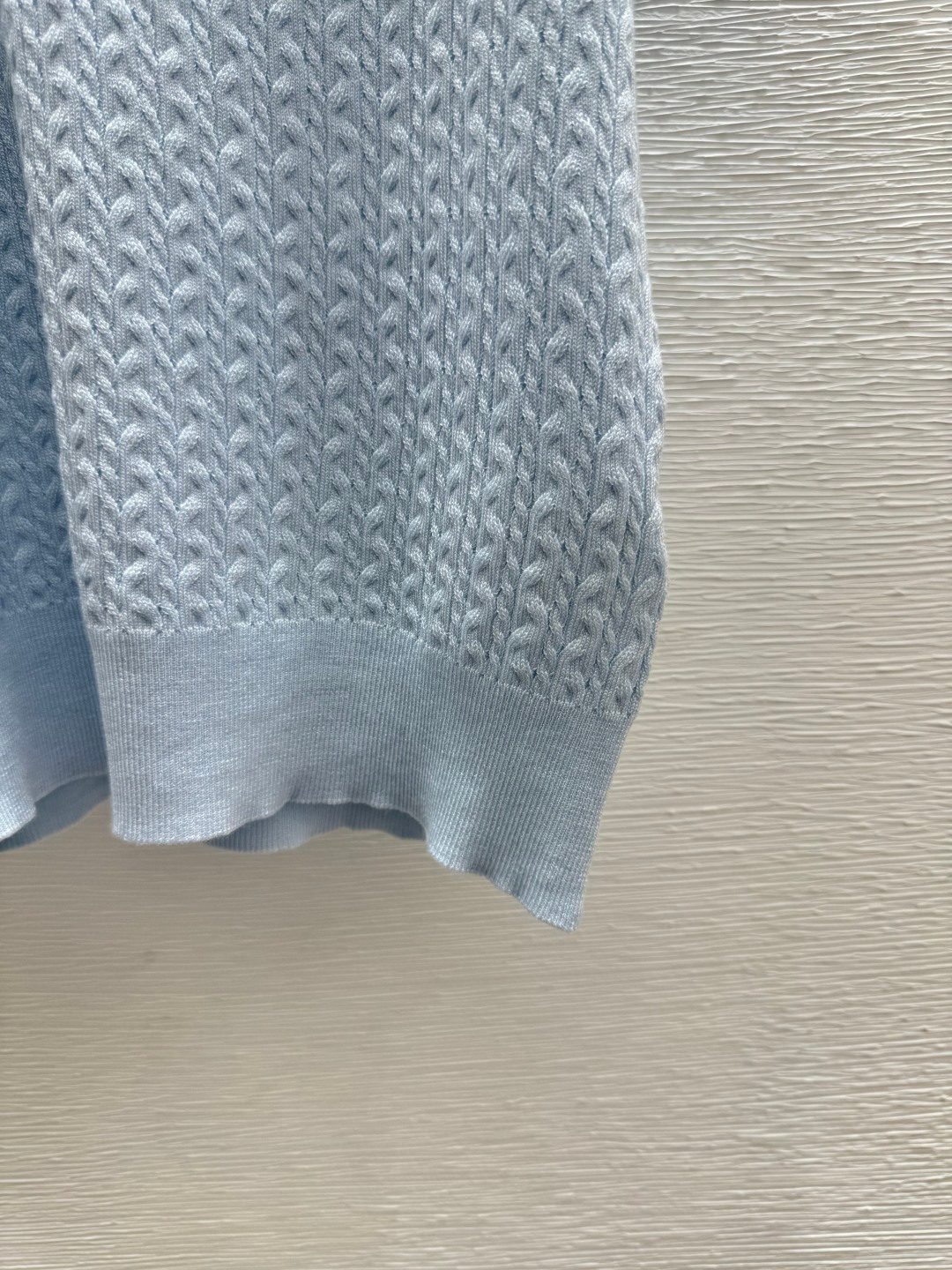 Miu Miu Men's Textured Knit Polo Shirt