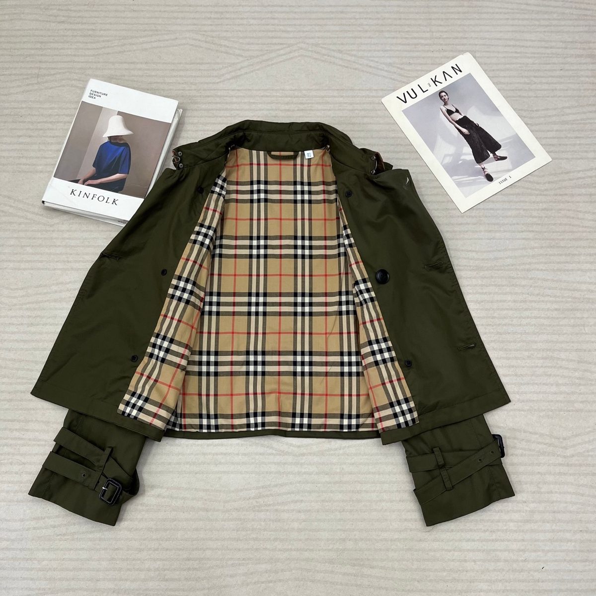 Burberry Vintage Check Lined Trench Jacket