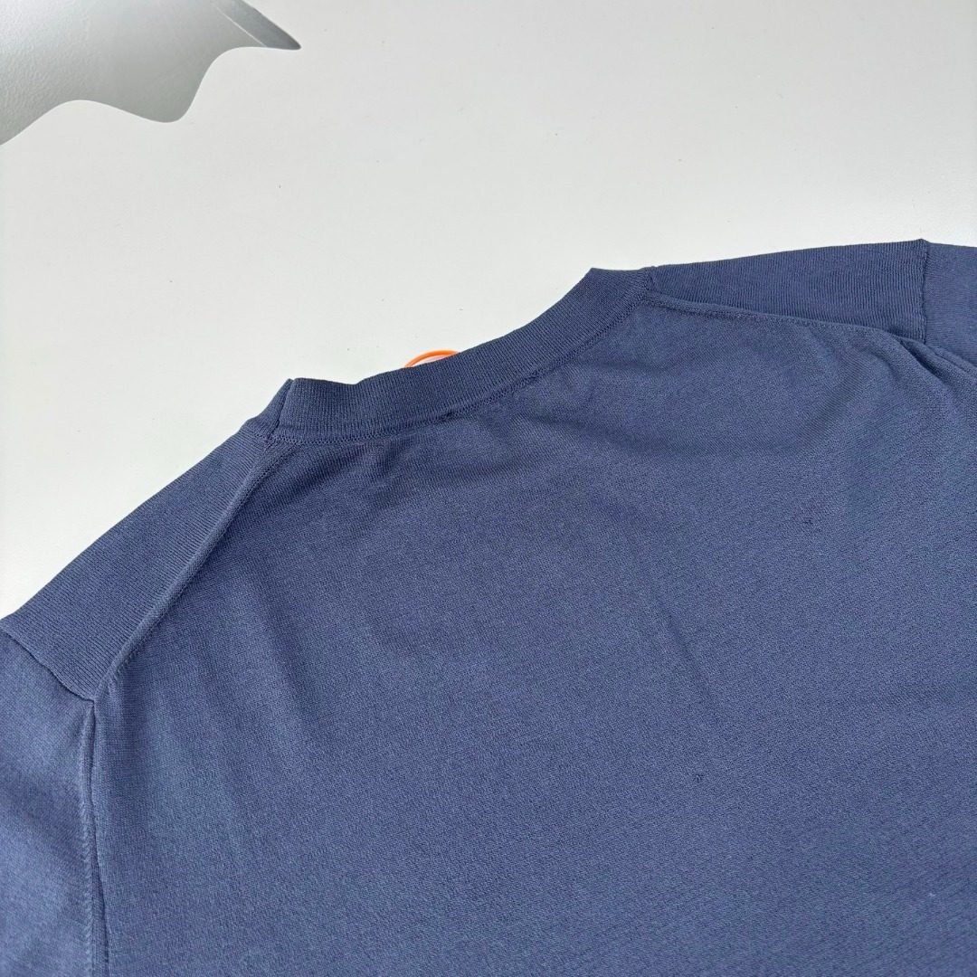 Prada Logo Knit Crewneck T-Shirt