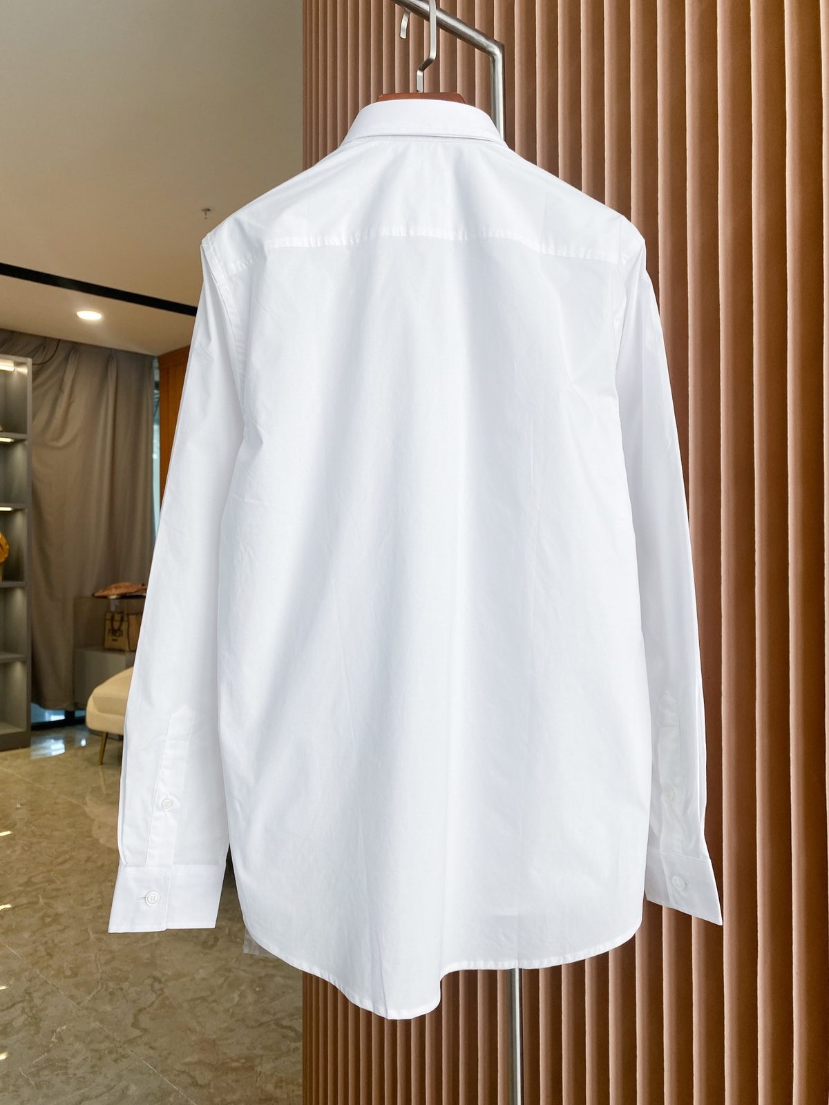 Burberry White Cotton Oxford Dress Shirt