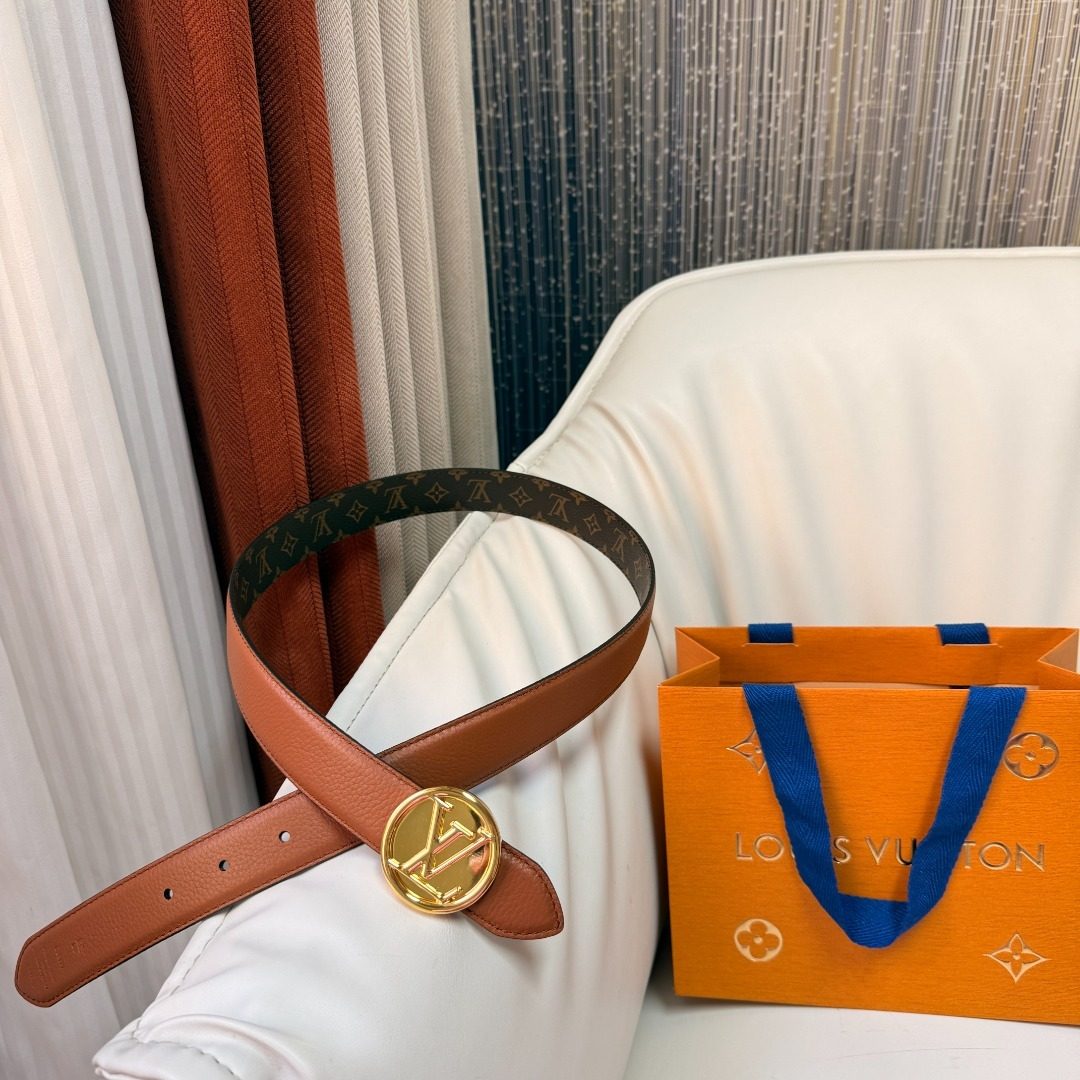 Louis Vuitton Monogram Leather Belt