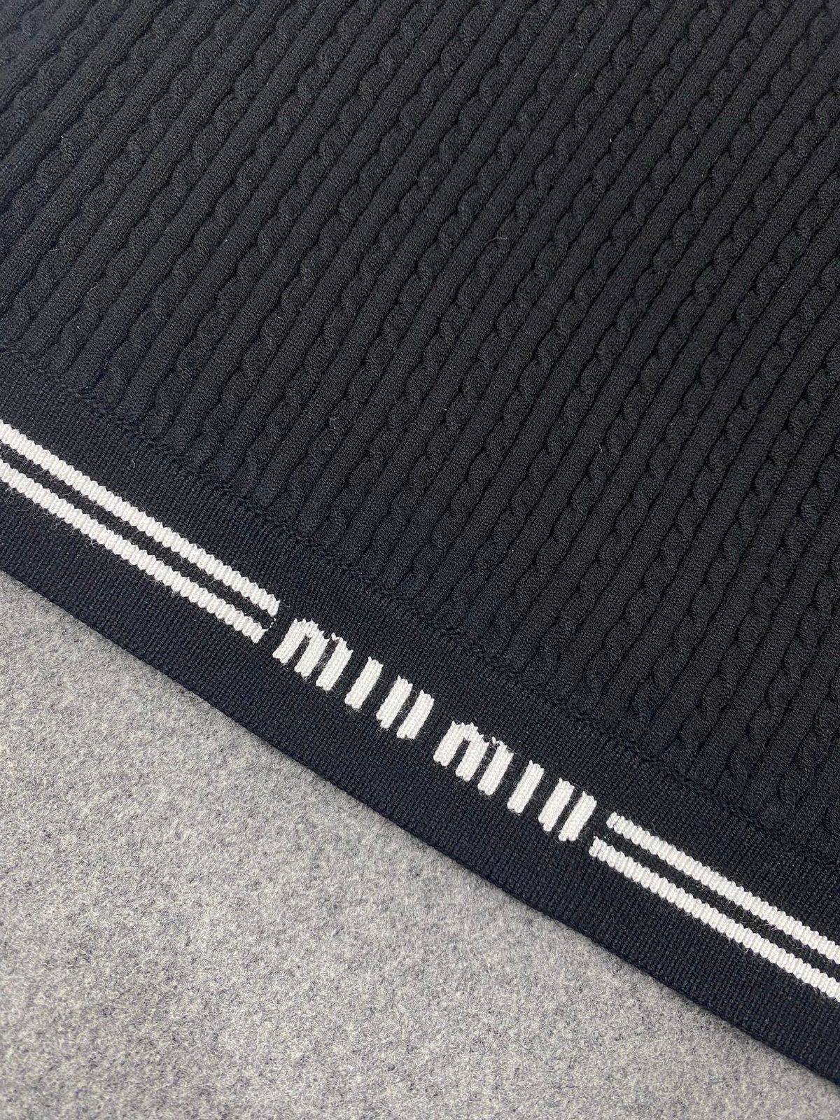 Miu Miu Ribbed Racer Back Crop Top