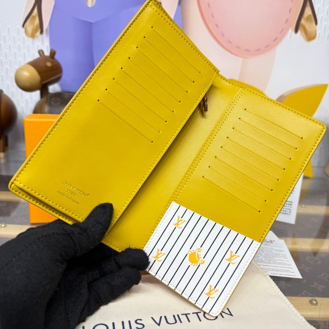 Louis Vuitton Epi Leather Bifold Wallet Yellow