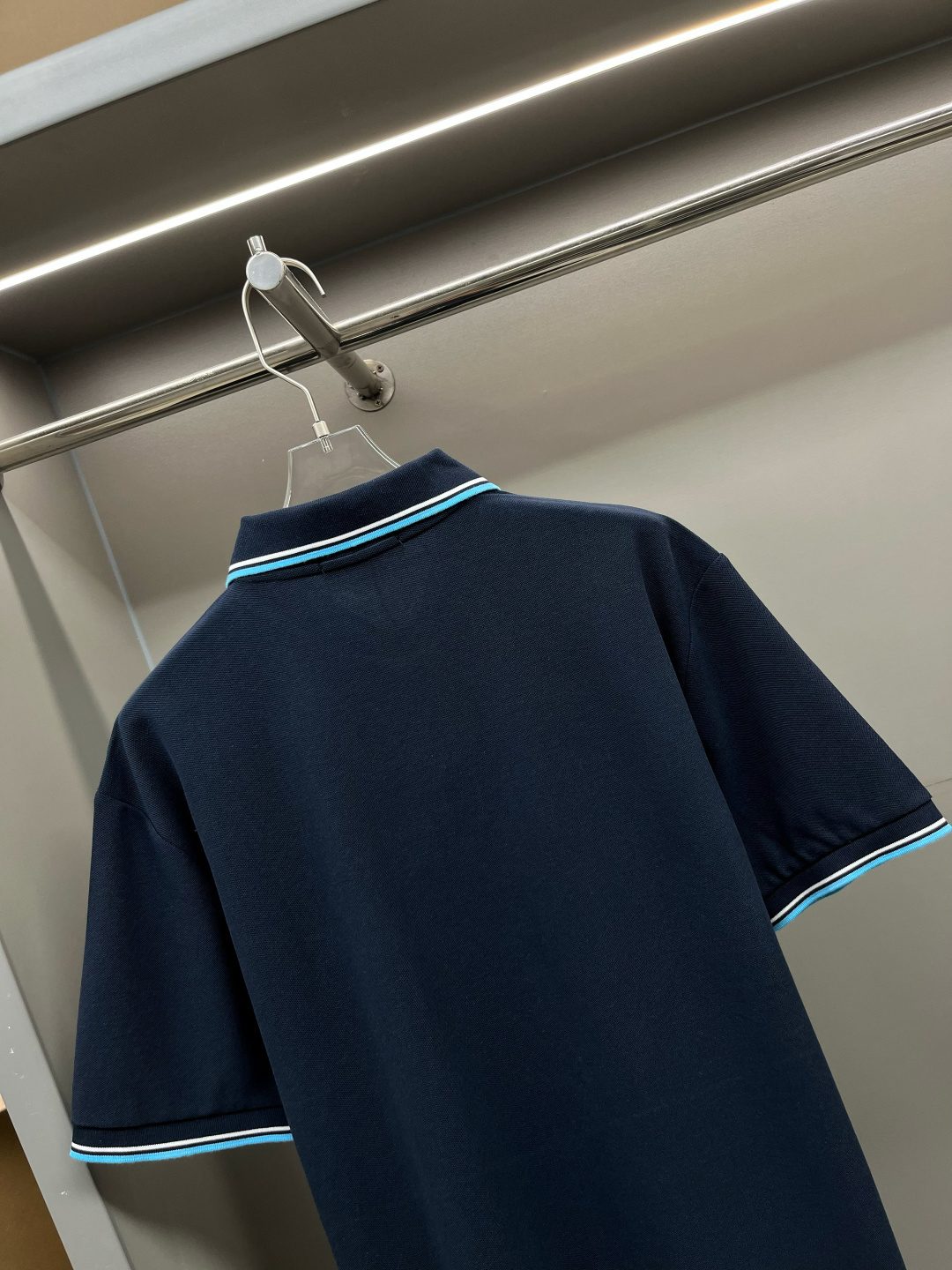 Burberry Striped Collar Polo Shirt