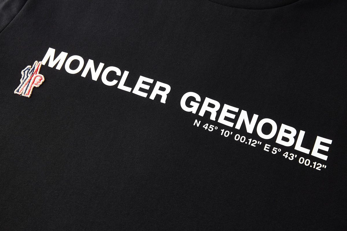 Moncler Grenoble Logo T-Shirt Black