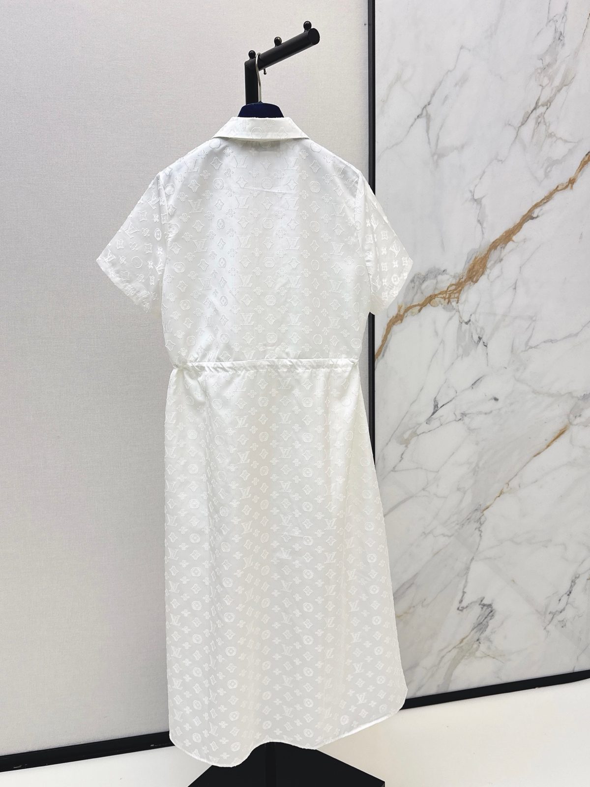 Louis Vuitton Monogram Short Sleeve Shirt Dress