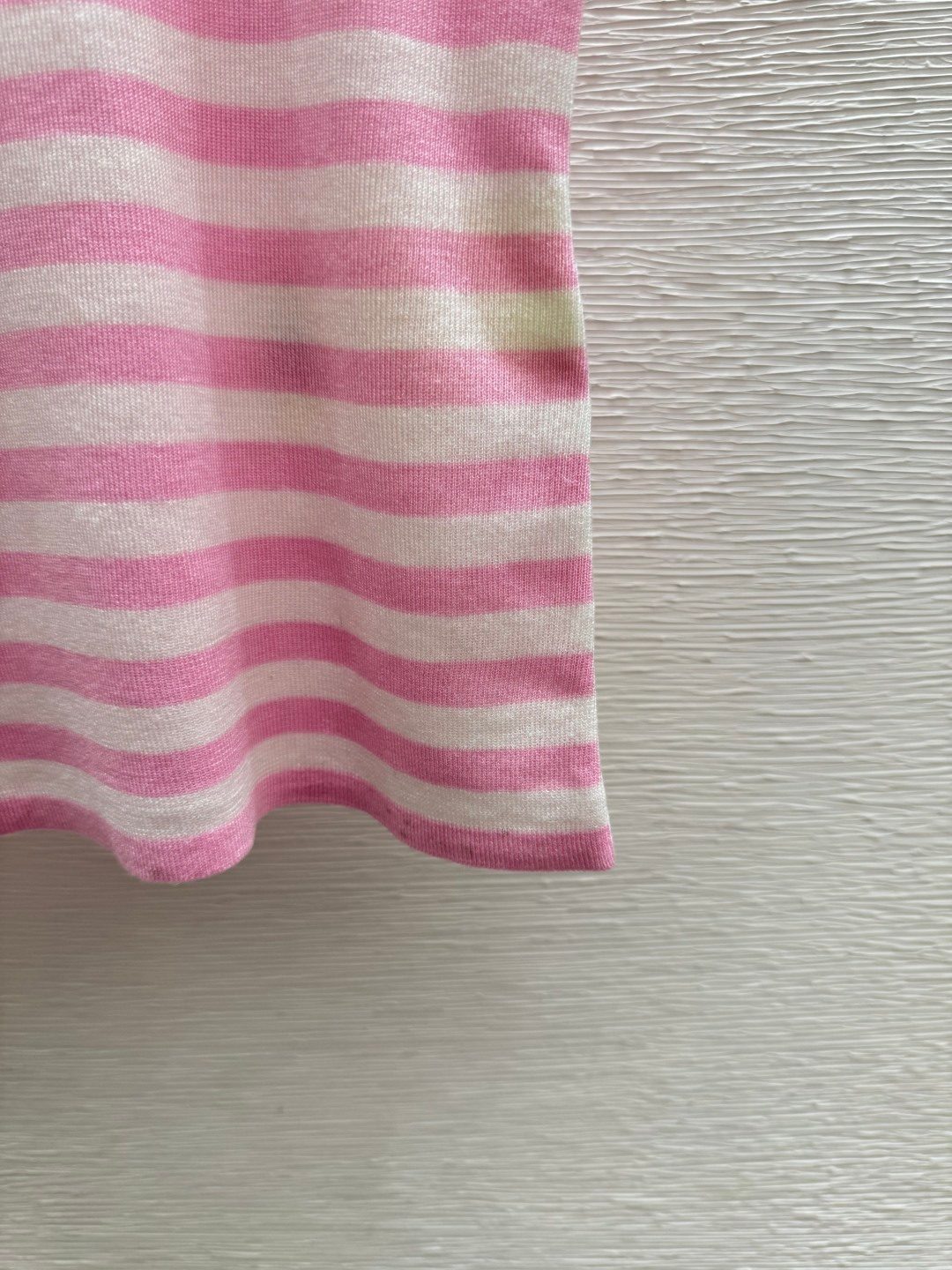 Striped Tencel Crewneck T-Shirt