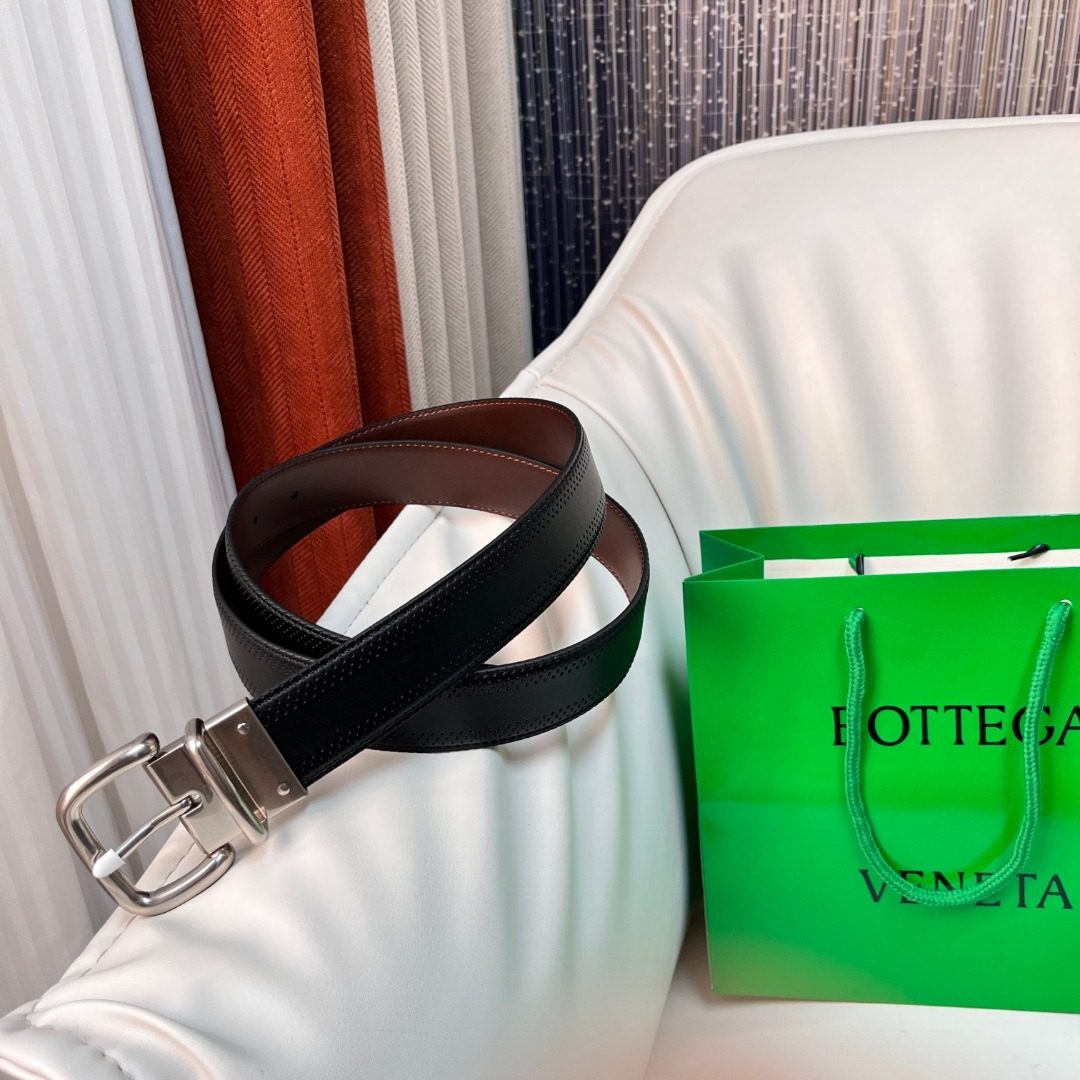 Bottega Veneta Intrecciato Leather Belt