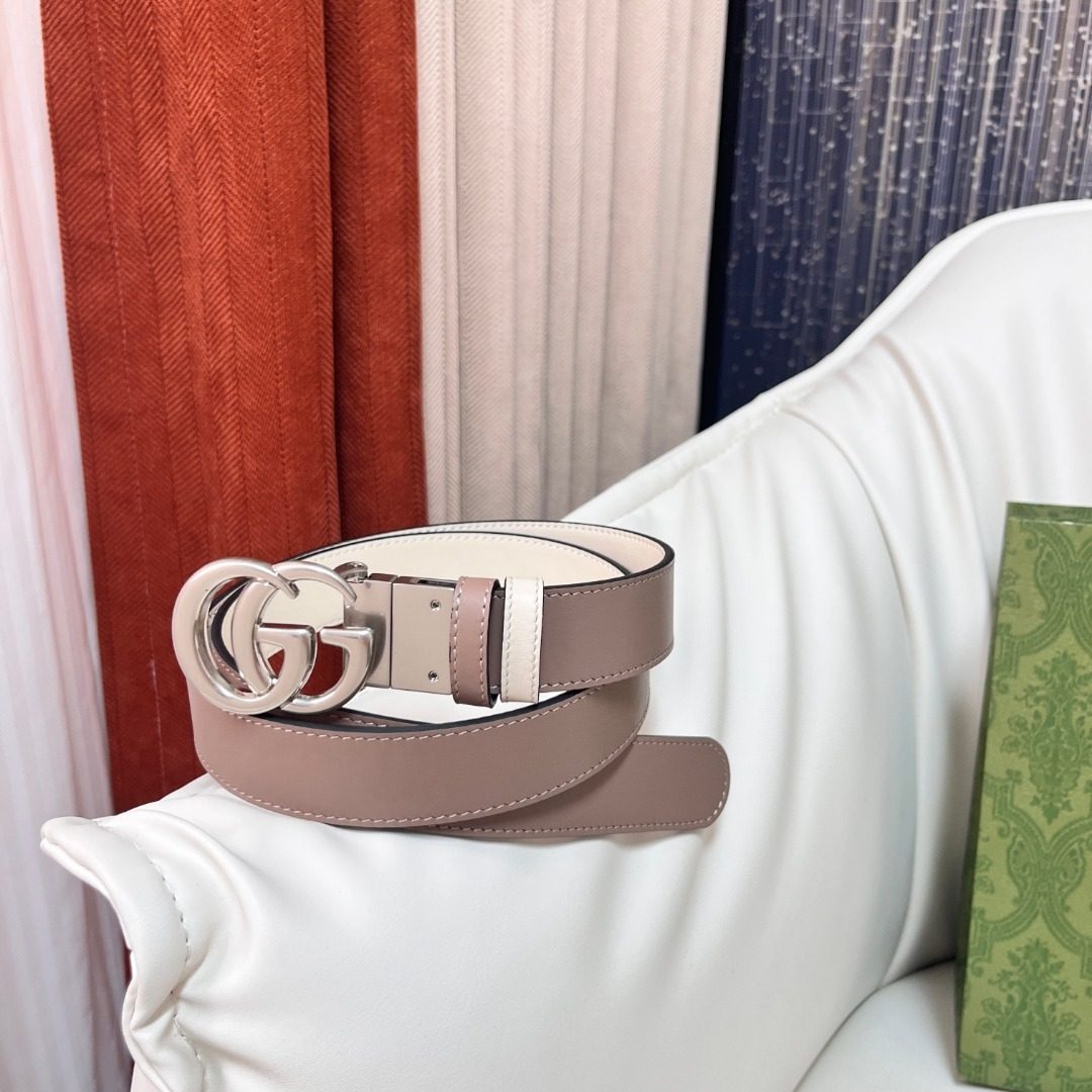Gucci GG Marmont Leather Belt