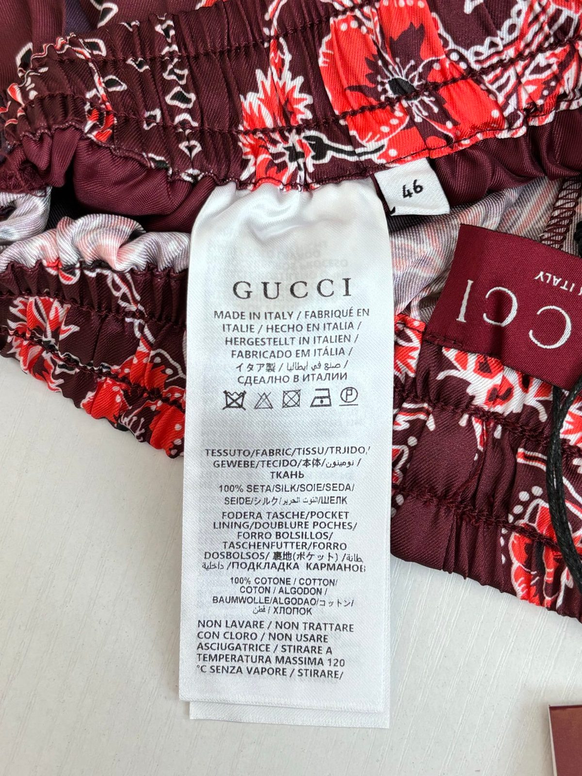 Gucci Floral Silk Pajama Shorts