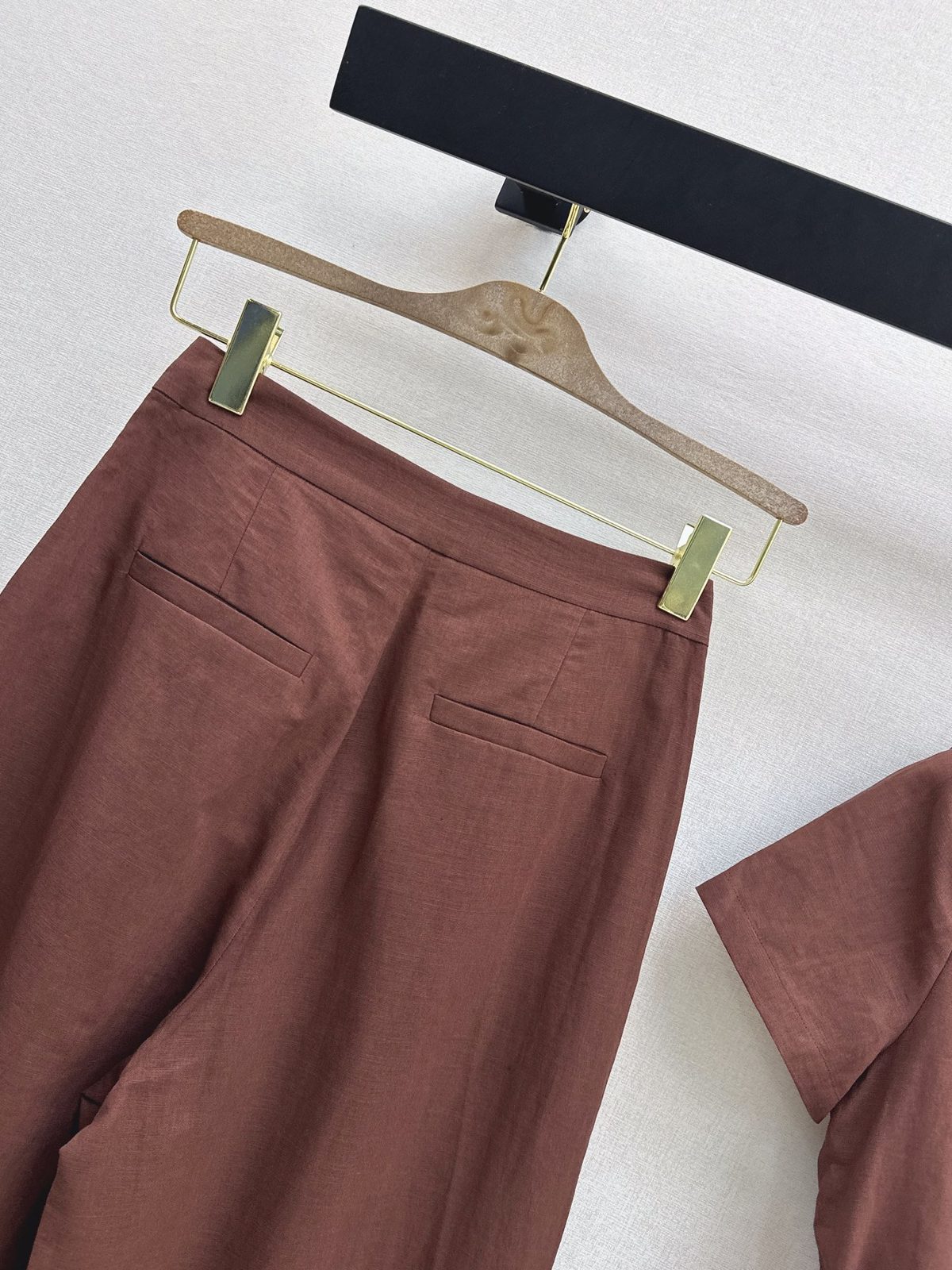 Linen Shirt and Wide-Leg Trousers Set