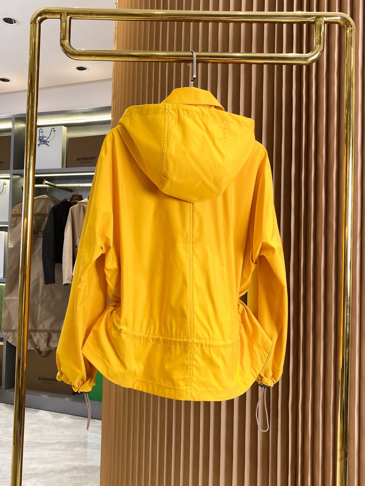 Burberry Vintage Yellow Windbreaker Jacket