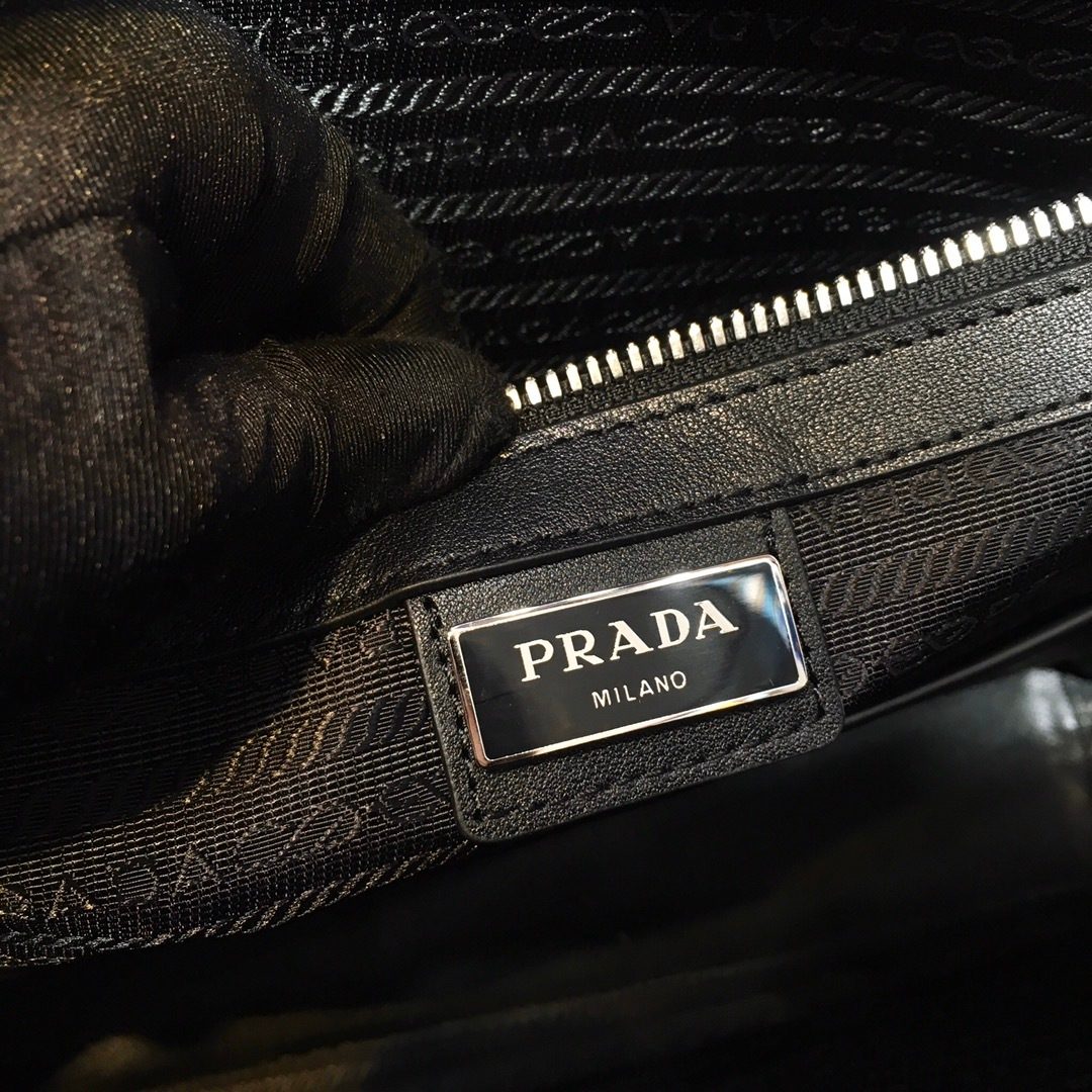 Prada Milano Black Saffiano Leather Tote Bag