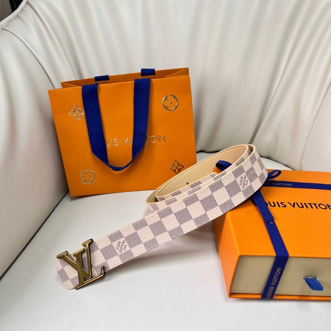 Louis Vuitton Damier Azur Canvas Belt