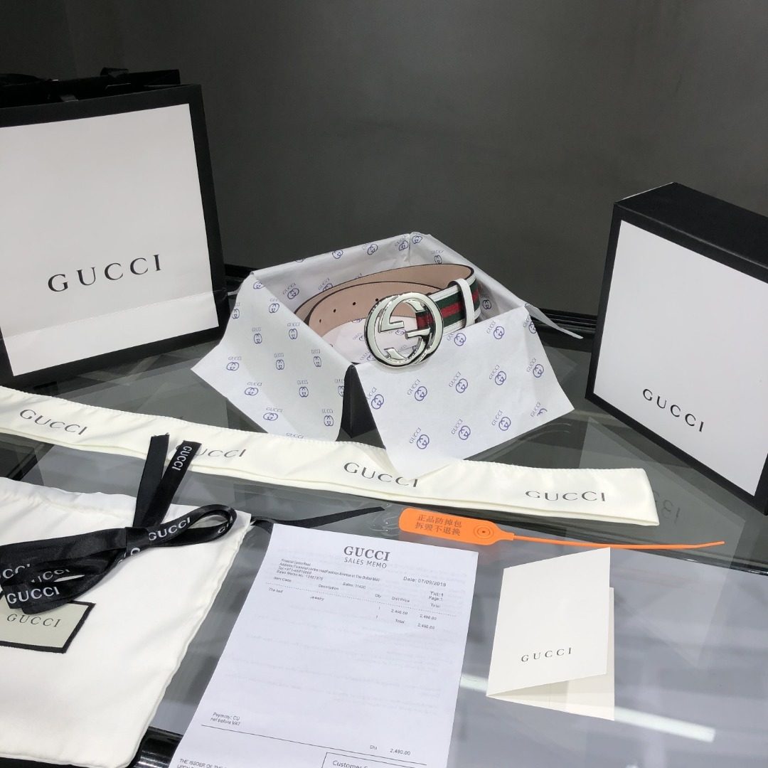 Gucci GG Marmont Leather Belt
