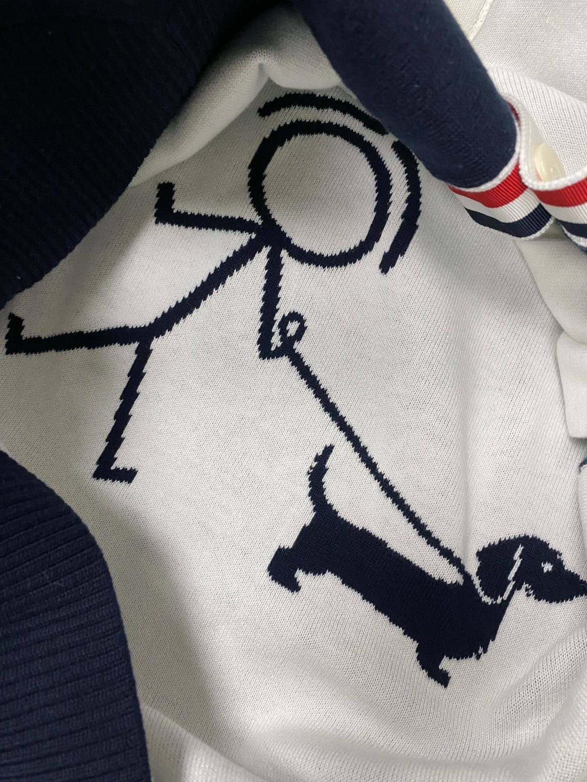 Thom Browne Stick Figure Crewneck Sweatshirt