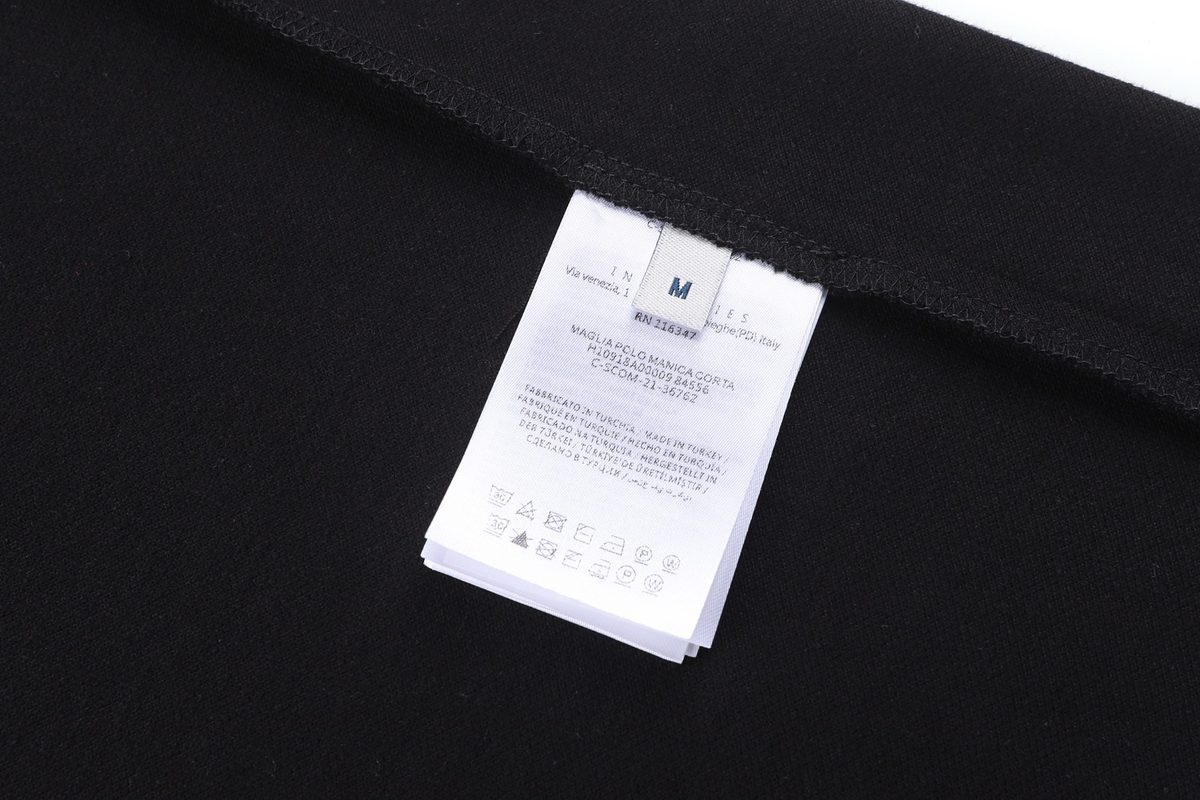 Moncler Logo Patch Cotton Polo Shirt