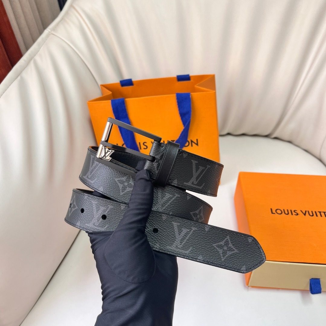 Louis Vuitton Damier Graphite Canvas Belt