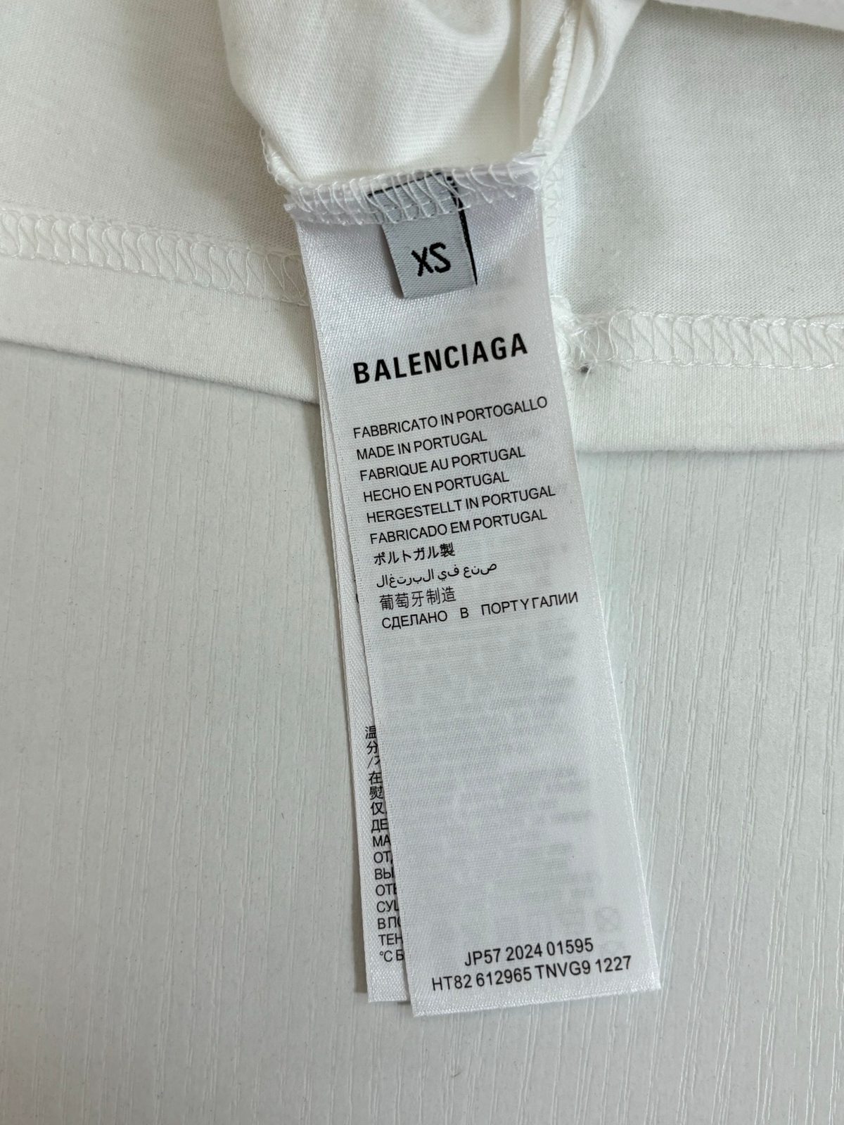 Balenciaga Blue Drip Print T-Shirt