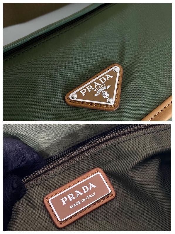 Prada Leather and Nylon Shoulder Bag