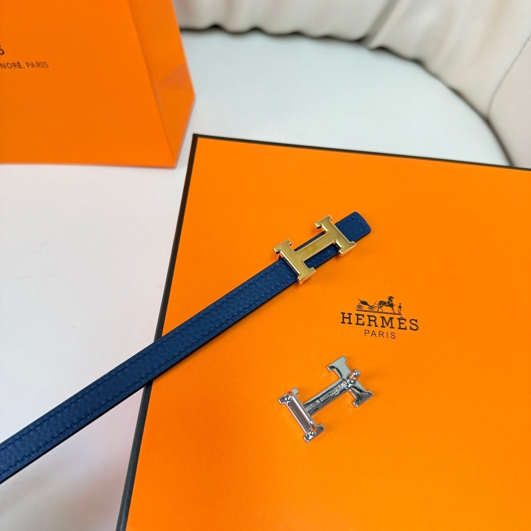 Hermès H Buckle Leather Belt