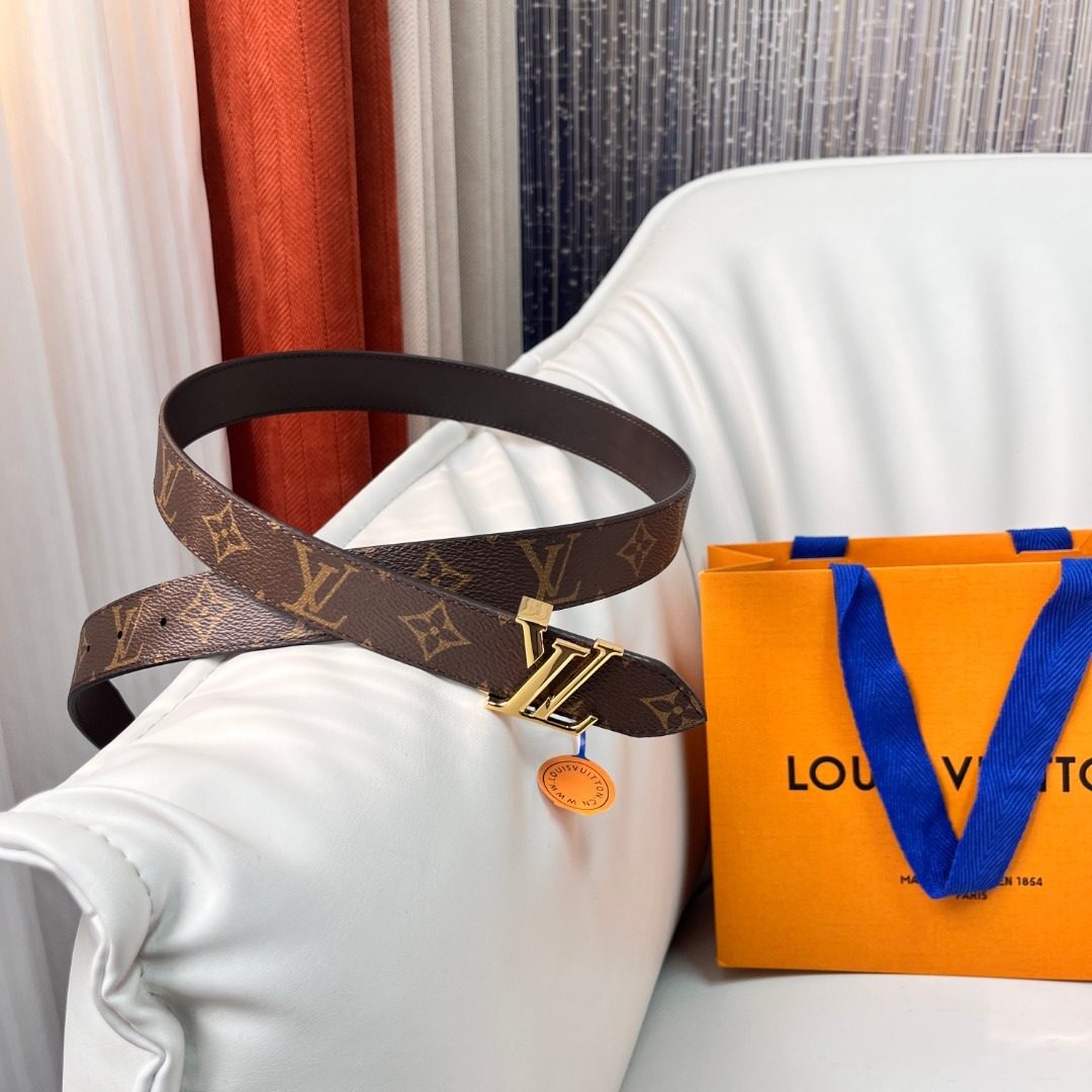 Louis Vuitton Monogram Canvas Leather Belt