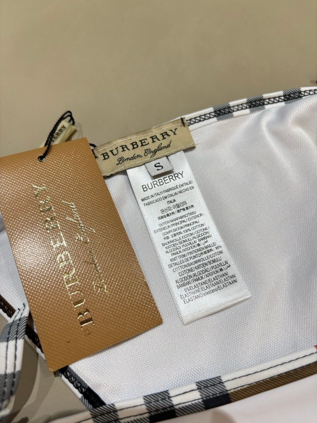 Burberry Checked Bikini Set
