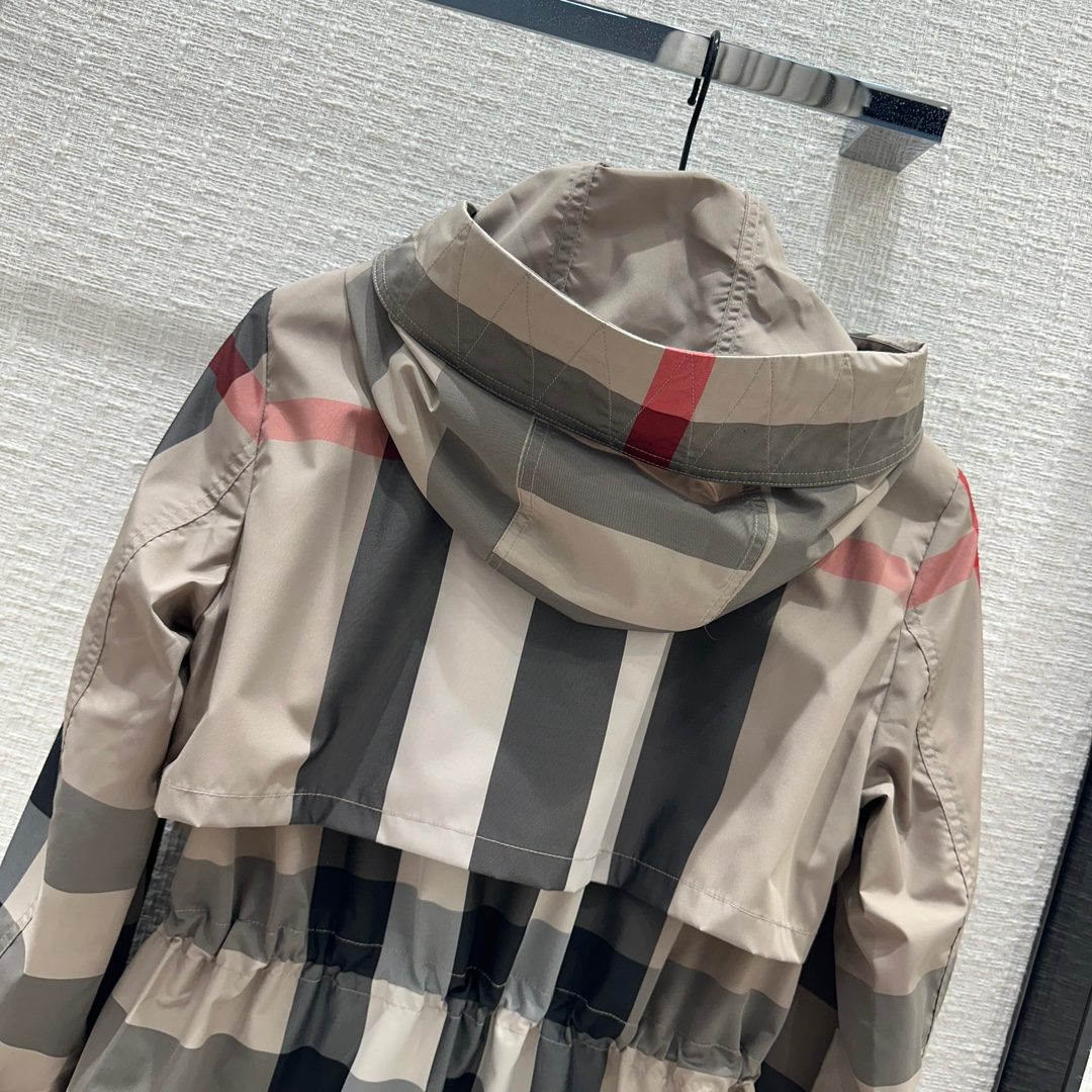 Burberry Check Hooded Jacket