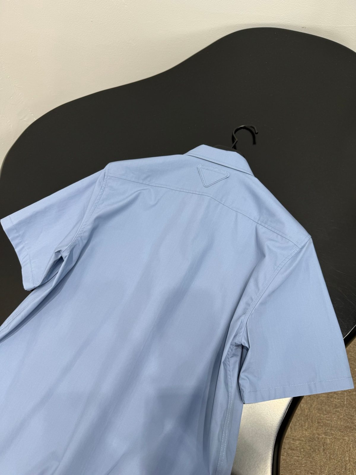 Prada Light Blue Short-Sleeve Utility Shirt
