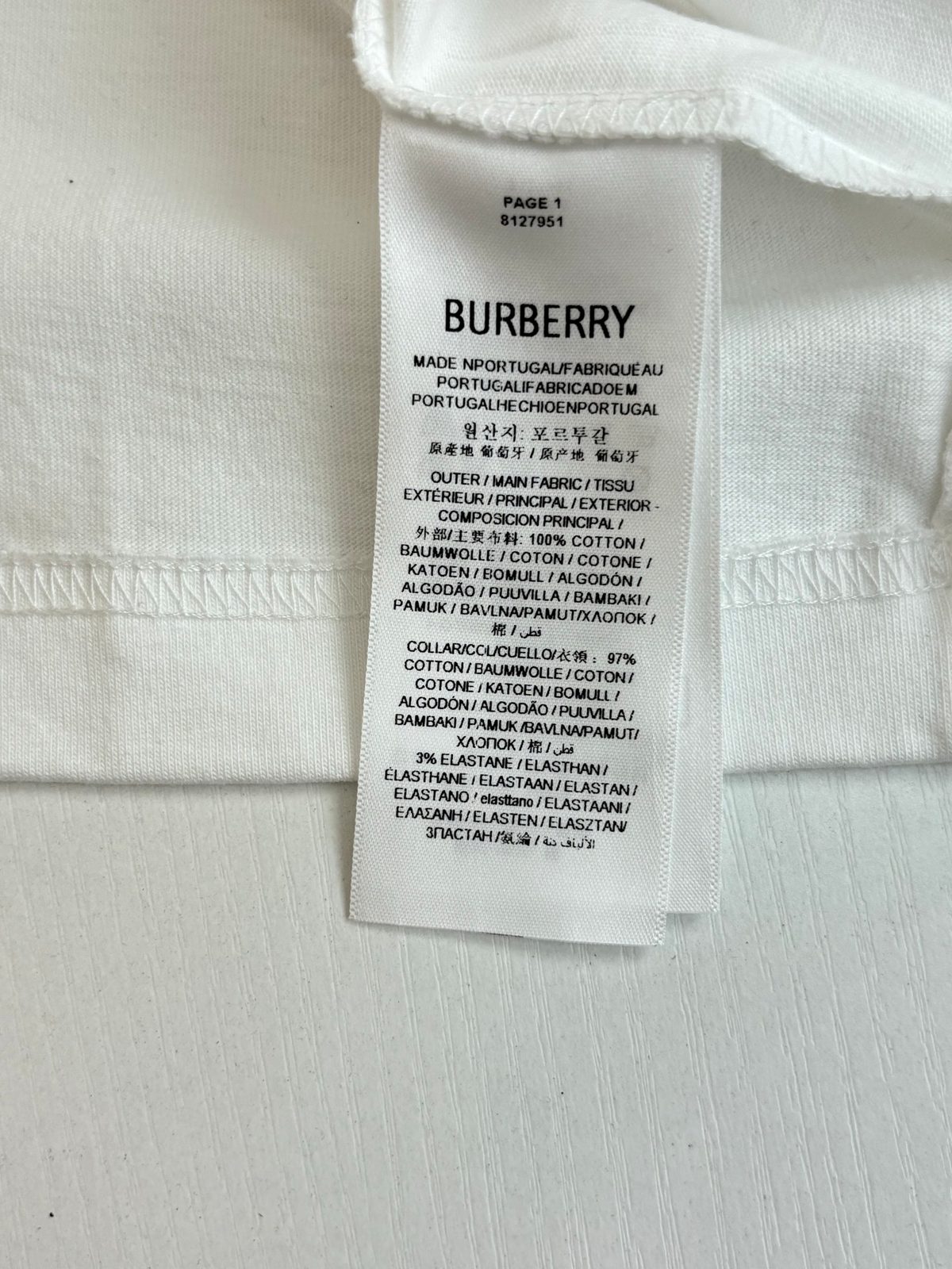 Burberry Embroidered Cotton Crewneck T-Shirt