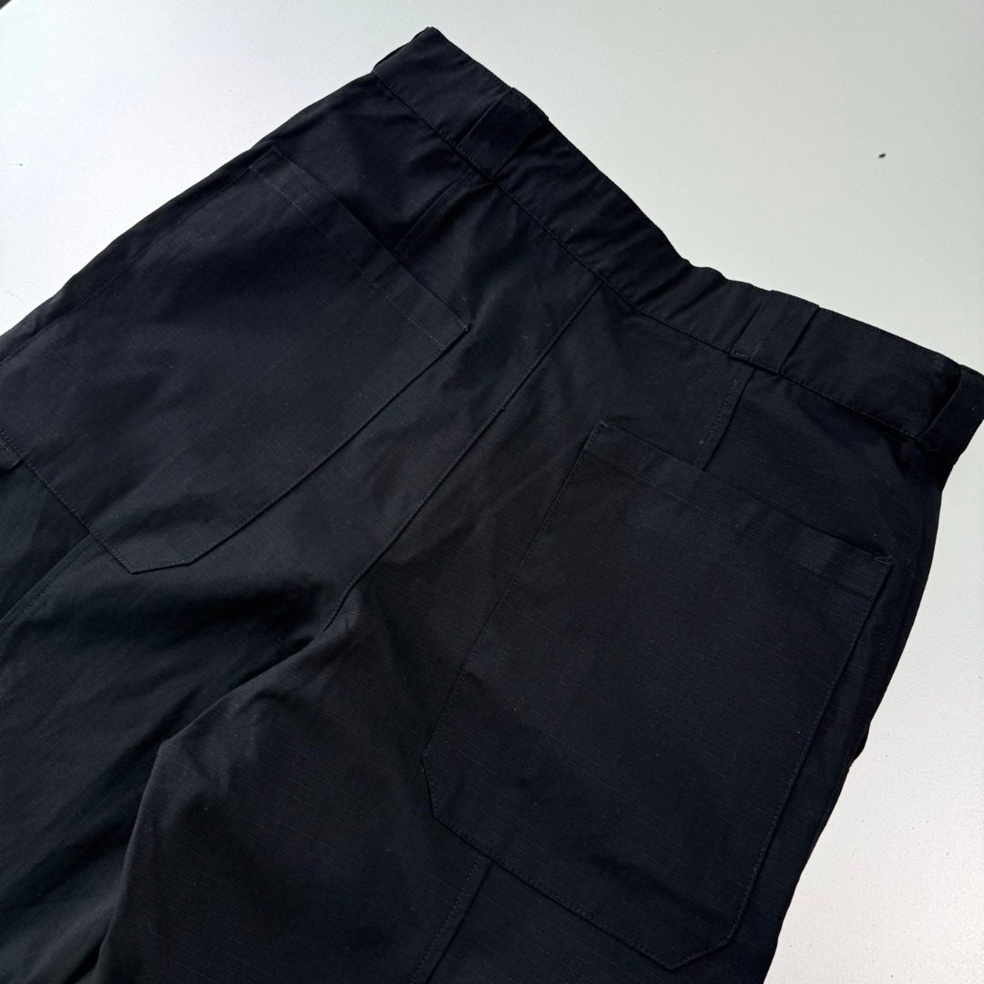Small Grid Iron Flower Work Pants