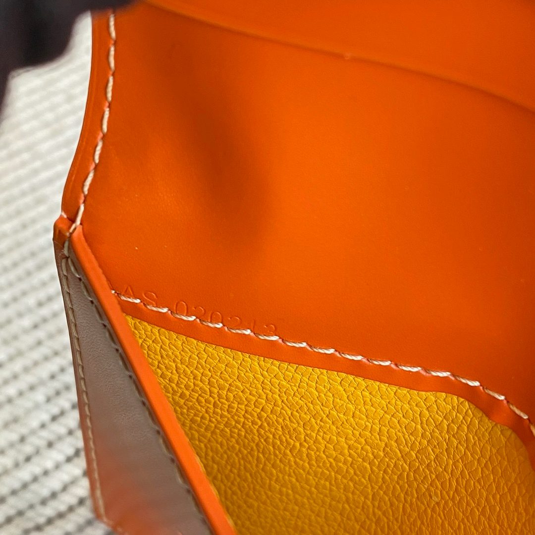 Goyard Paris Leather Card Holder Wallet