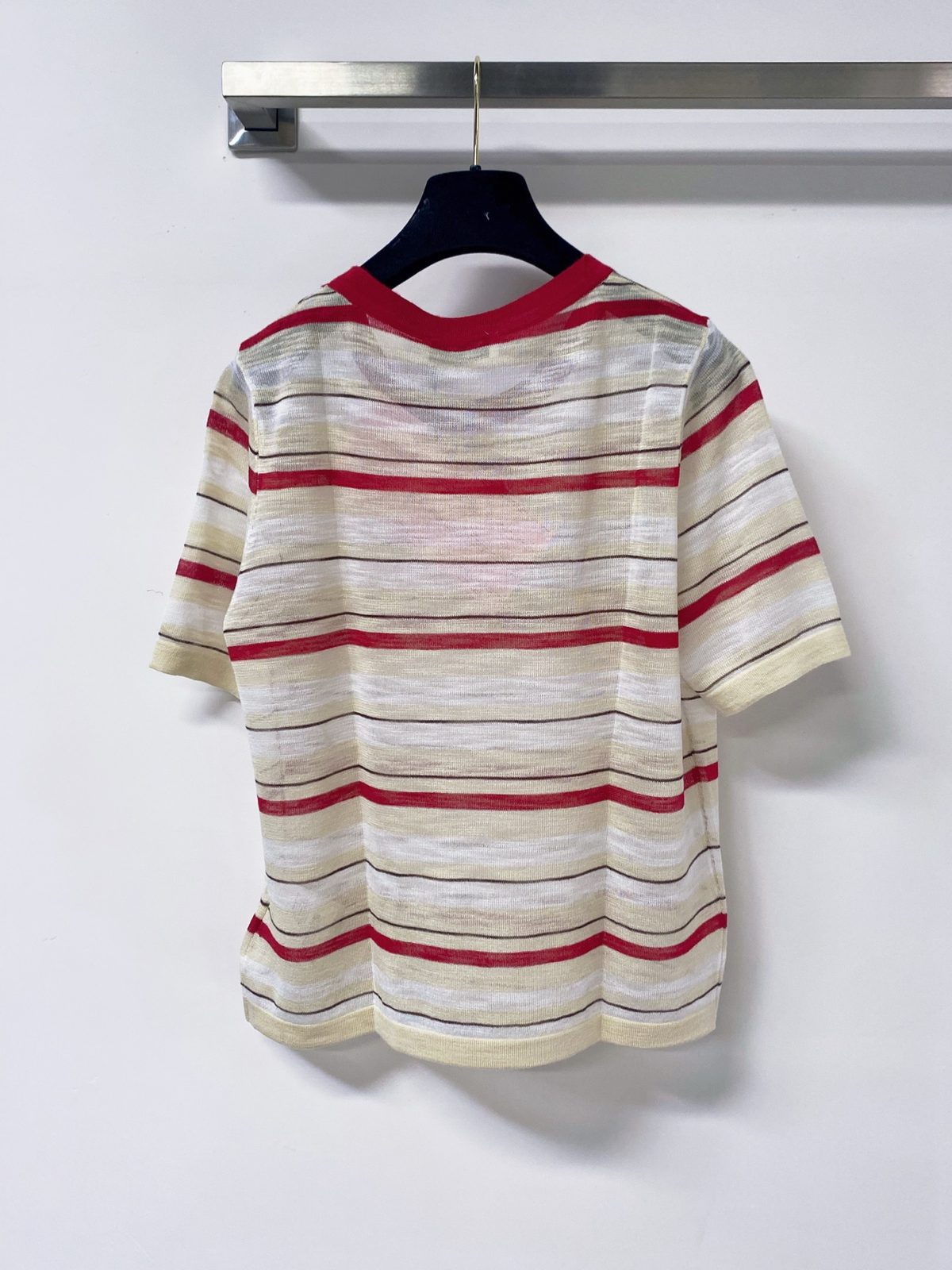 Miu Miu Striped Cotton T-Shirt