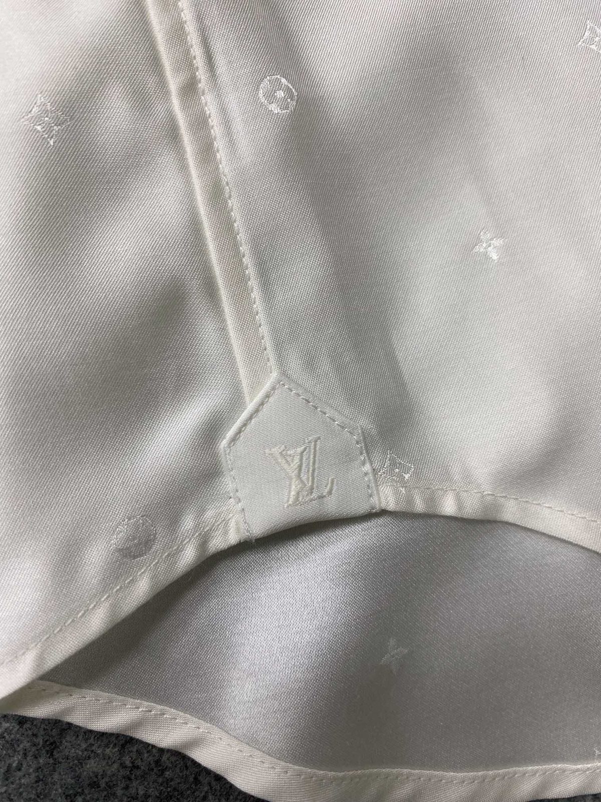 Louis Vuitton White Cotton Button-Up Shirt