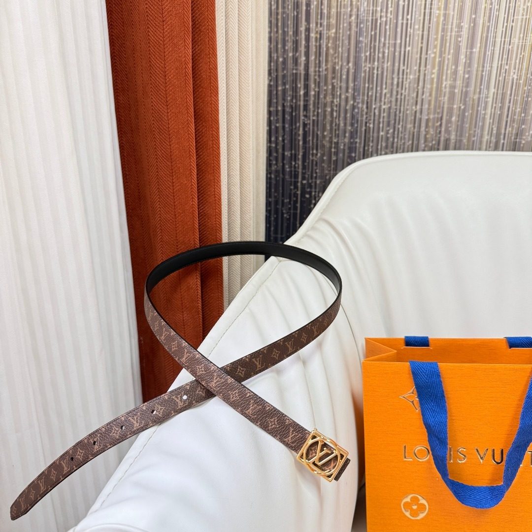 Louis Vuitton Monogram Canvas Leather Belt